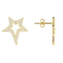 Latelita Open Star Stud Earrings -Cheap Gemiracle Store open star stud earrings 980907