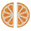 Latelita Orange Fruit Slice Stud Earrings Gold