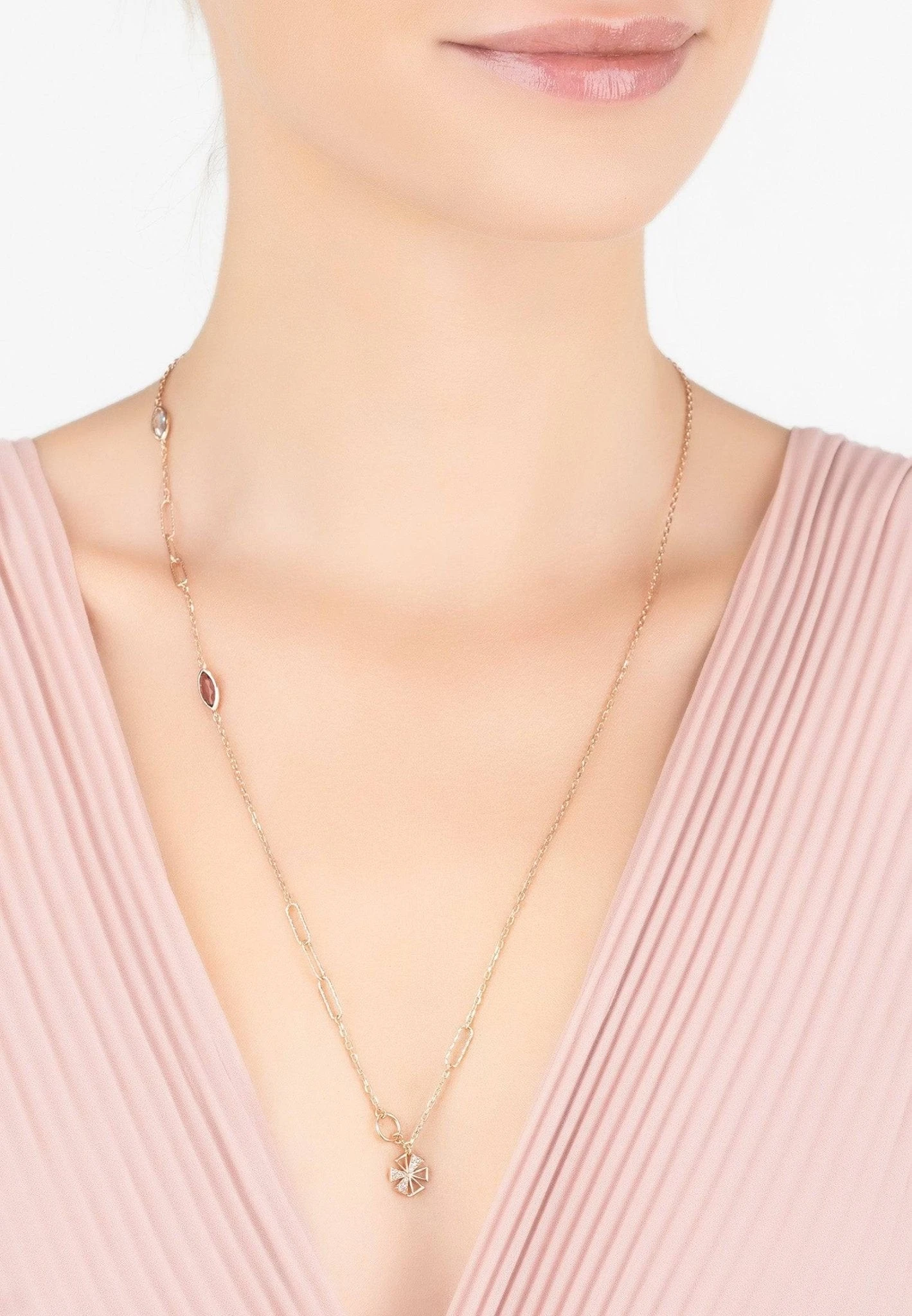 Latelita Paris Long Necklace Rosegold 2 Latelita Paris Long Necklace Rosegold - Image 2