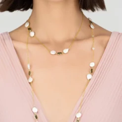 Latelita Pavia 120cm Long Pearl Necklace Gold Peridot -Cheap Gemiracle Store pavia 120cm long pearl necklace gold peridot 578573