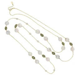 Latelita Pavia 120cm Long Pearl Necklace Gold Peridot -Cheap Gemiracle Store pavia 120cm long pearl necklace gold peridot 863898