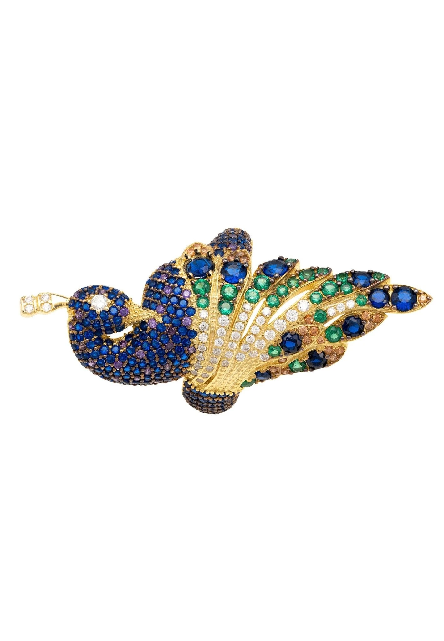 Latelita Peacock Cocktail Ring Gold 3 Latelita Peacock Cocktail Ring Gold - Image 3
