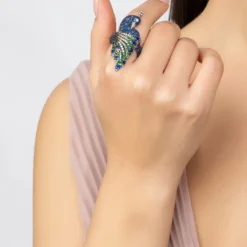 Latelita Peacock Cocktail Ring Silver 10 Latelita Peacock Cocktail Ring Silver -Cheap Gemiracle Store peacock cocktail ring silver 707236