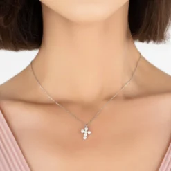 Cheap Gemiracle Store -Cheap Gemiracle Store pearl cross necklace silver 496868