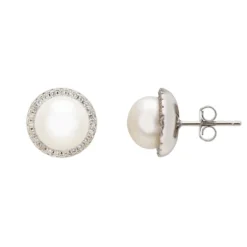 Latelita Pearl Full Halo Large Stud Earrings Silver 6 Latelita Pearl Full Halo Large Stud Earrings Silver -Cheap Gemiracle Store pearl full halo large stud earrings silver 970799