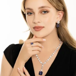 Latelita Penelope Tanzanite Statement Necklace Silver -Cheap Gemiracle Store penelope tanzanite statement necklace silver 586673