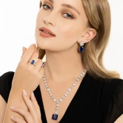 Latelita Penelope Tanzanite Statement Necklace Silver -Cheap Gemiracle Store penelope tanzanite statement necklace silver 860022