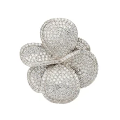 Latelita Petal Cascading Cocktail Ring Silver -Cheap Gemiracle Store petal cascading cocktail ring silver 565320