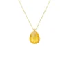 Latelita Petite Drop Necklace Gold Citrine Hydro