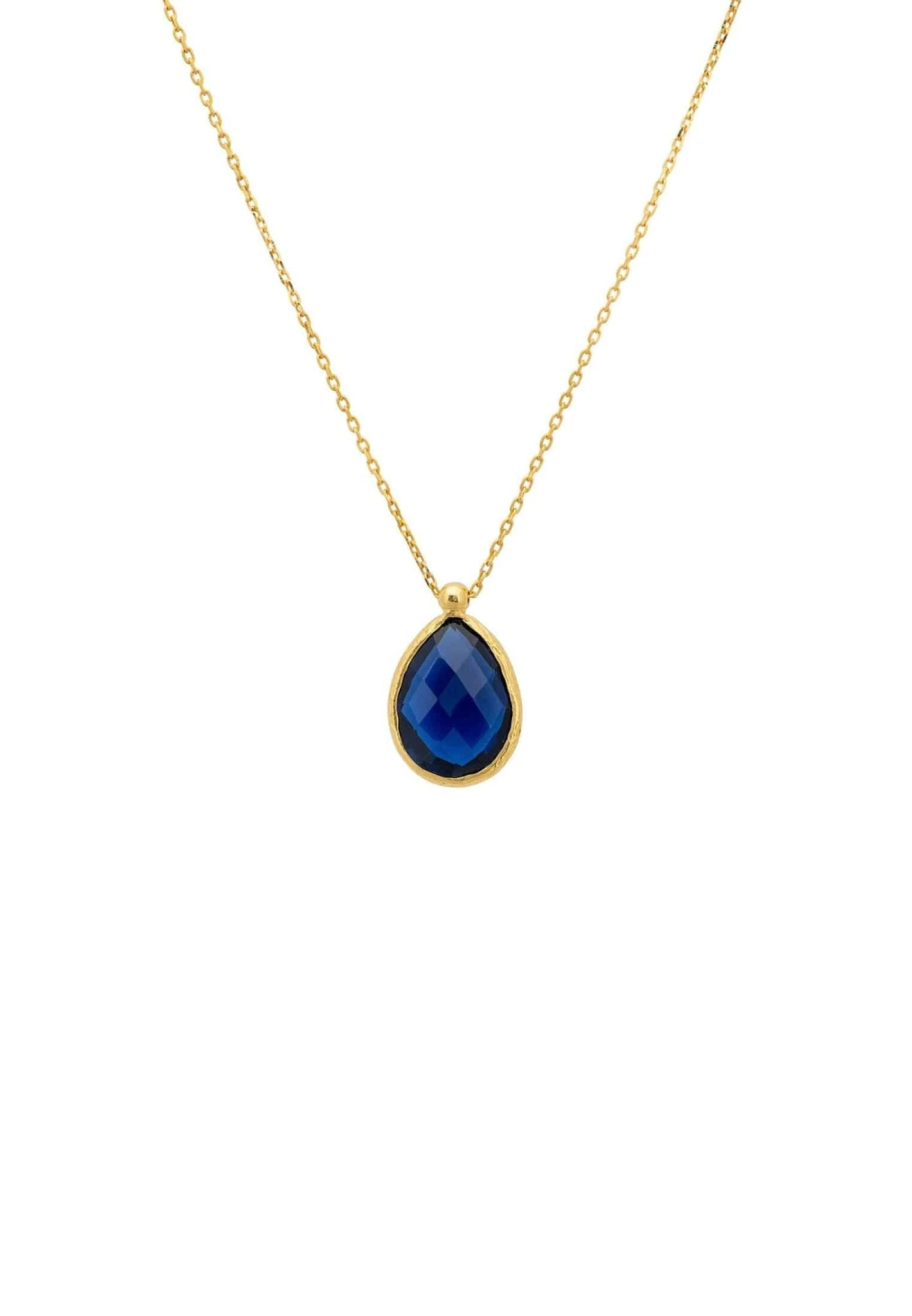 Latelita Petite Drop Necklace Gold Sapphire Hydro 1 Latelita Petite Drop Necklace Gold Sapphire Hydro