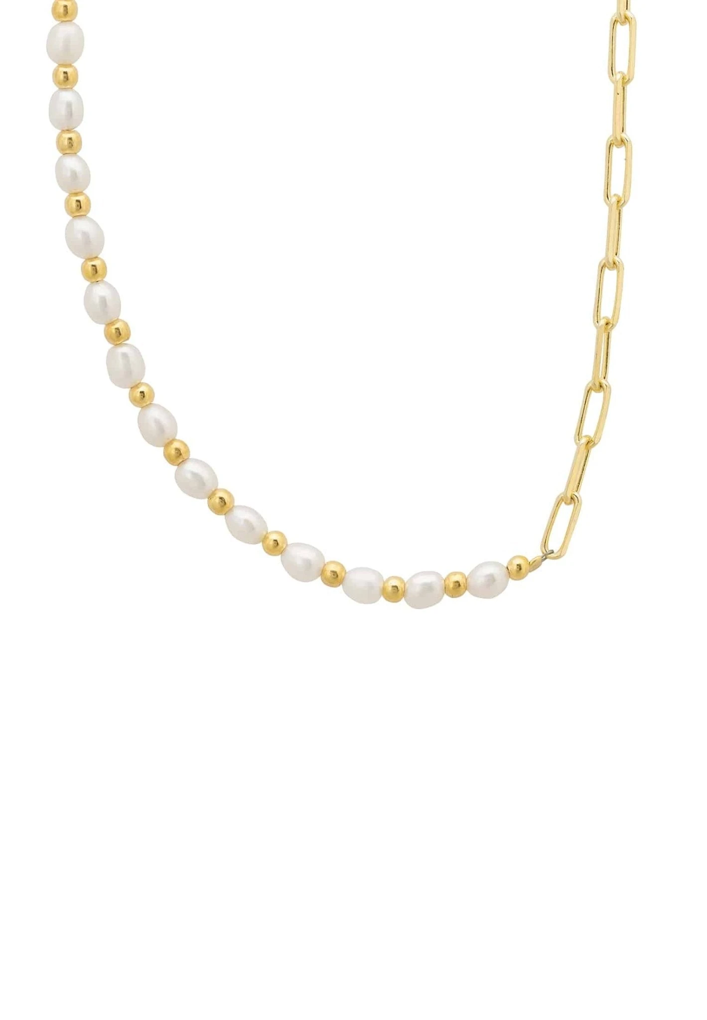 Latelita Petite Pearl Strand Necklace Gold 1 Latelita Petite Pearl Strand Necklace Gold