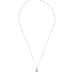 Latelita Pisa Mini Teardrop Necklace Silver Blue Topaz -Cheap Gemiracle Store pisa mini teardrop necklace silver blue topaz 306758