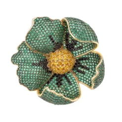 Latelita Poppy Flower Green Ring Gold -Cheap Gemiracle Store poppy flower green ring gold 828897