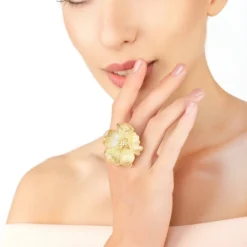 Latelita Poppy Flower Lemon Ring Gold -Cheap Gemiracle Store poppy flower lemon ring gold 720294