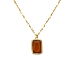 Latelita Portofino Necklace Gold Citrine