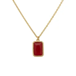 Latelita Portofino Necklace Gold Garnet