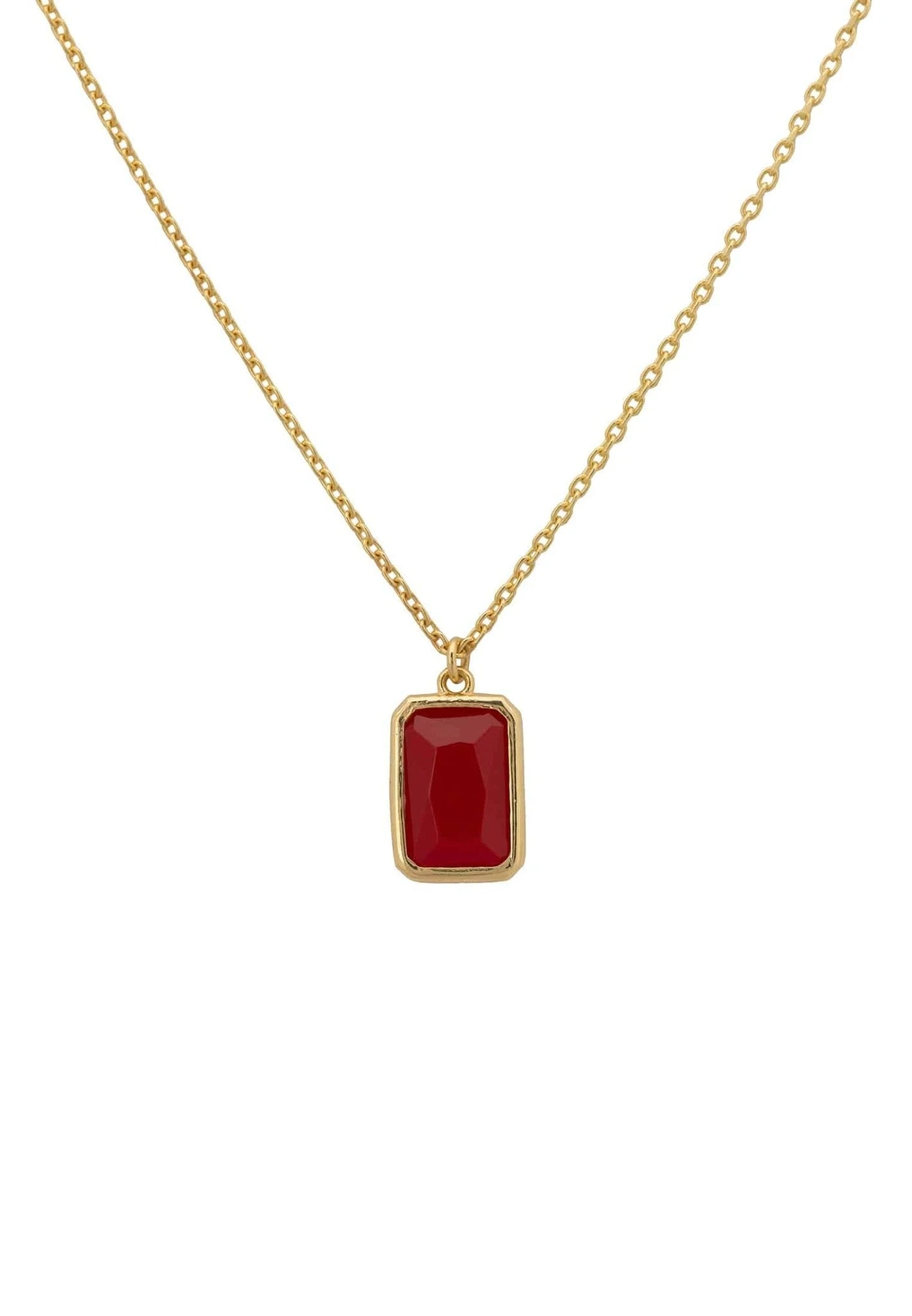 Latelita Portofino Necklace Gold Garnet 1 Latelita Portofino Necklace Gold Garnet