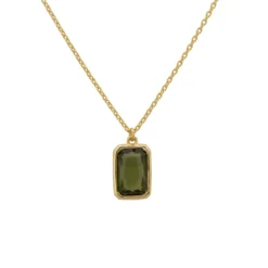 Latelita Portofino Necklace Gold Peridot