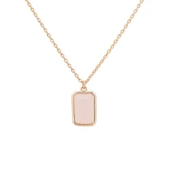 Latelita Portofino Necklace Rosegold Rose Quartz