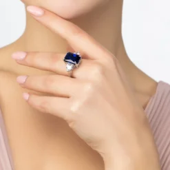 Latelita Rania Rectangle Gemstone Ring Silver Sapphire 10 Latelita Rania Rectangle Gemstone Ring Silver Sapphire -Cheap Gemiracle Store rania rectangle gemstone ring silver sapphire 483250