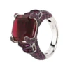 Latelita Seasons Cocktail Ring Autumn Ruby Silver