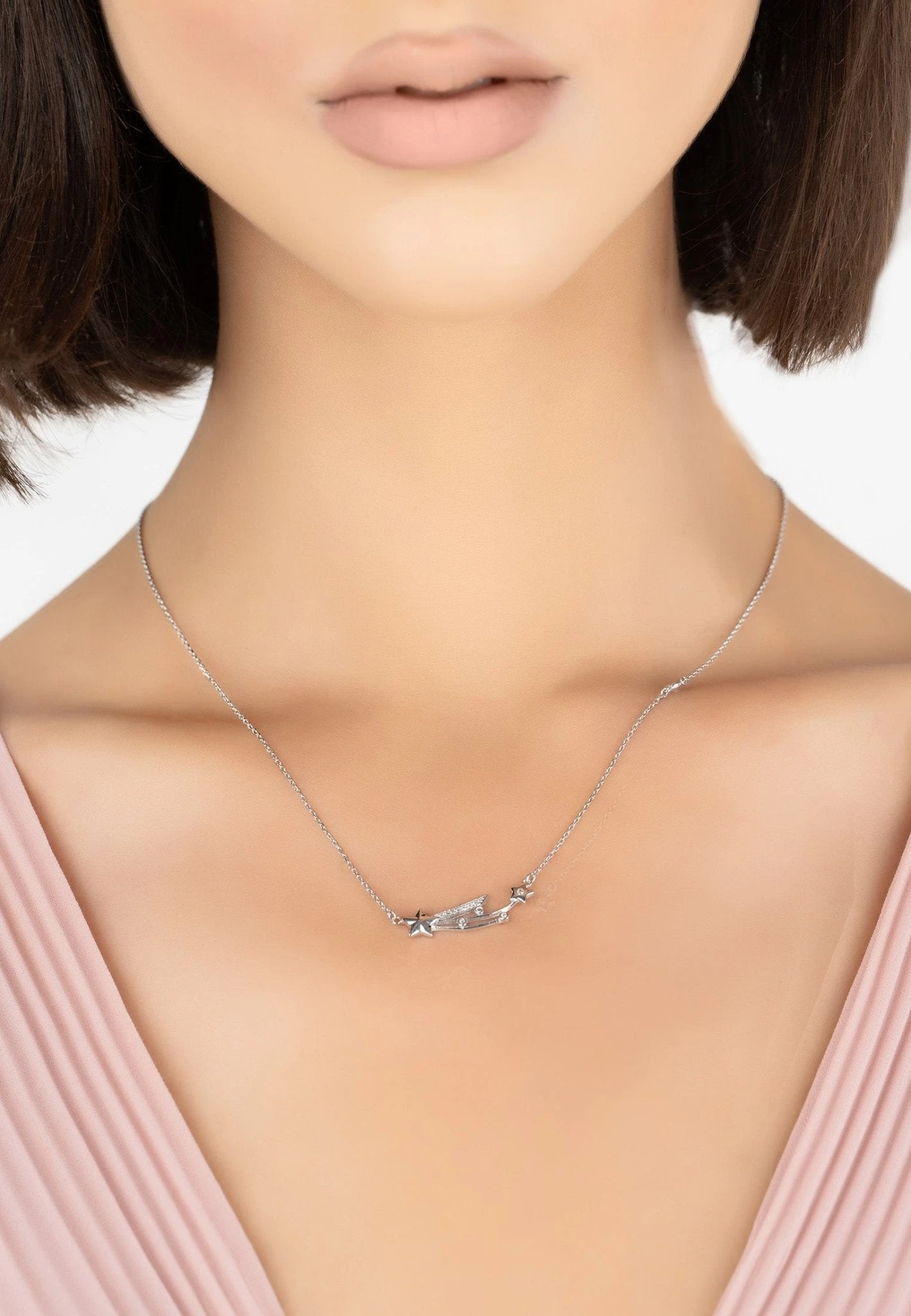 Latelita Shooting Star Necklace Silver 2 Latelita Shooting Star Necklace Silver - Image 2