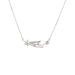 Latelita Shooting Star Necklace Silver