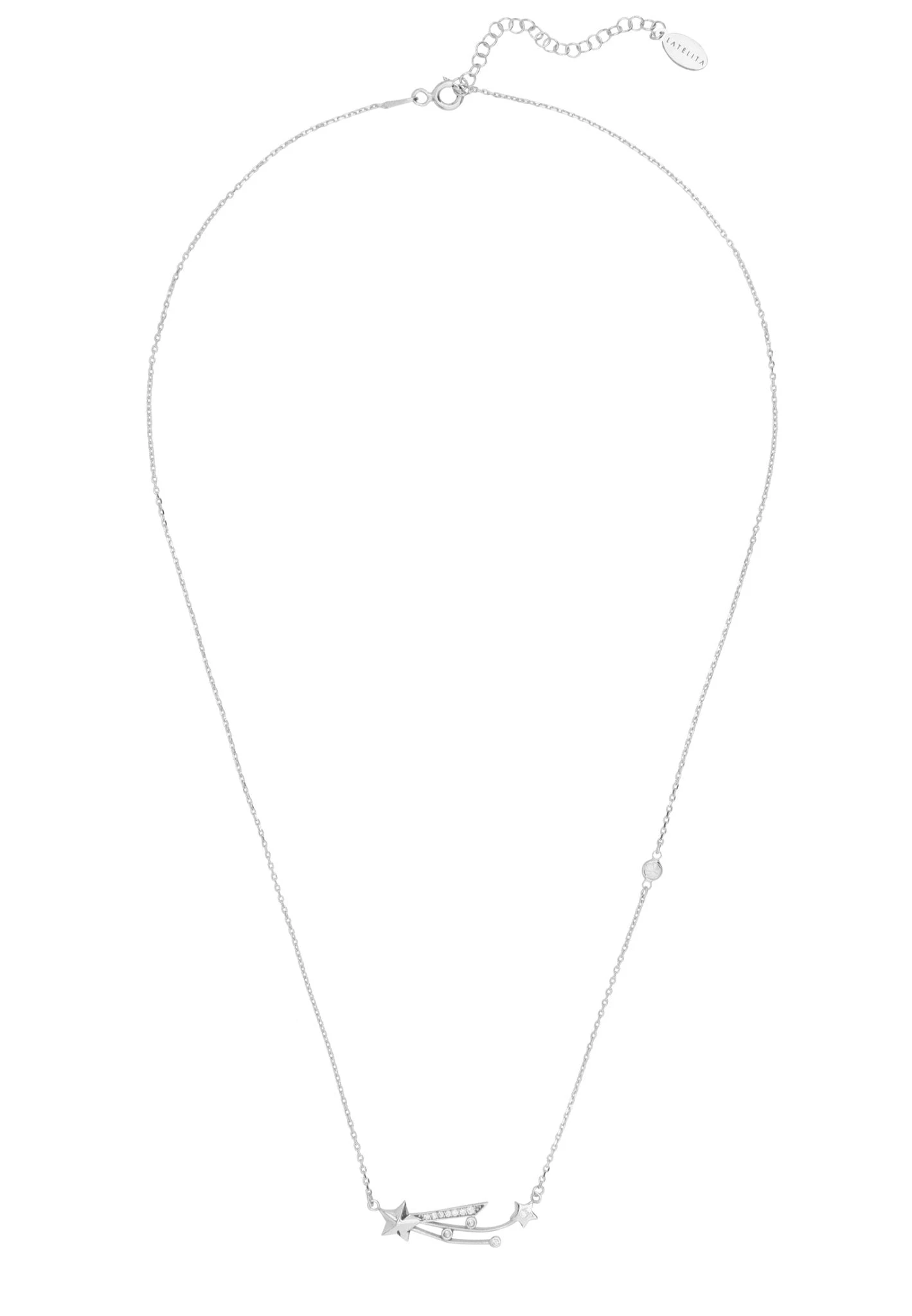 Latelita Shooting Star Necklace Silver 3 Latelita Shooting Star Necklace Silver - Image 3