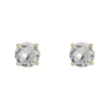 Latelita Solitaire Cz Earrings Gold