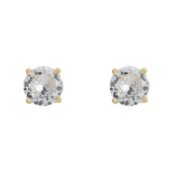 Latelita Solitaire Cz Earrings Gold