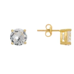 Latelita Solitaire Cz Earrings Gold -Cheap Gemiracle Store solitaire cz earrings gold 961701