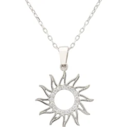 Latelita Sun Rays Necklace Silver