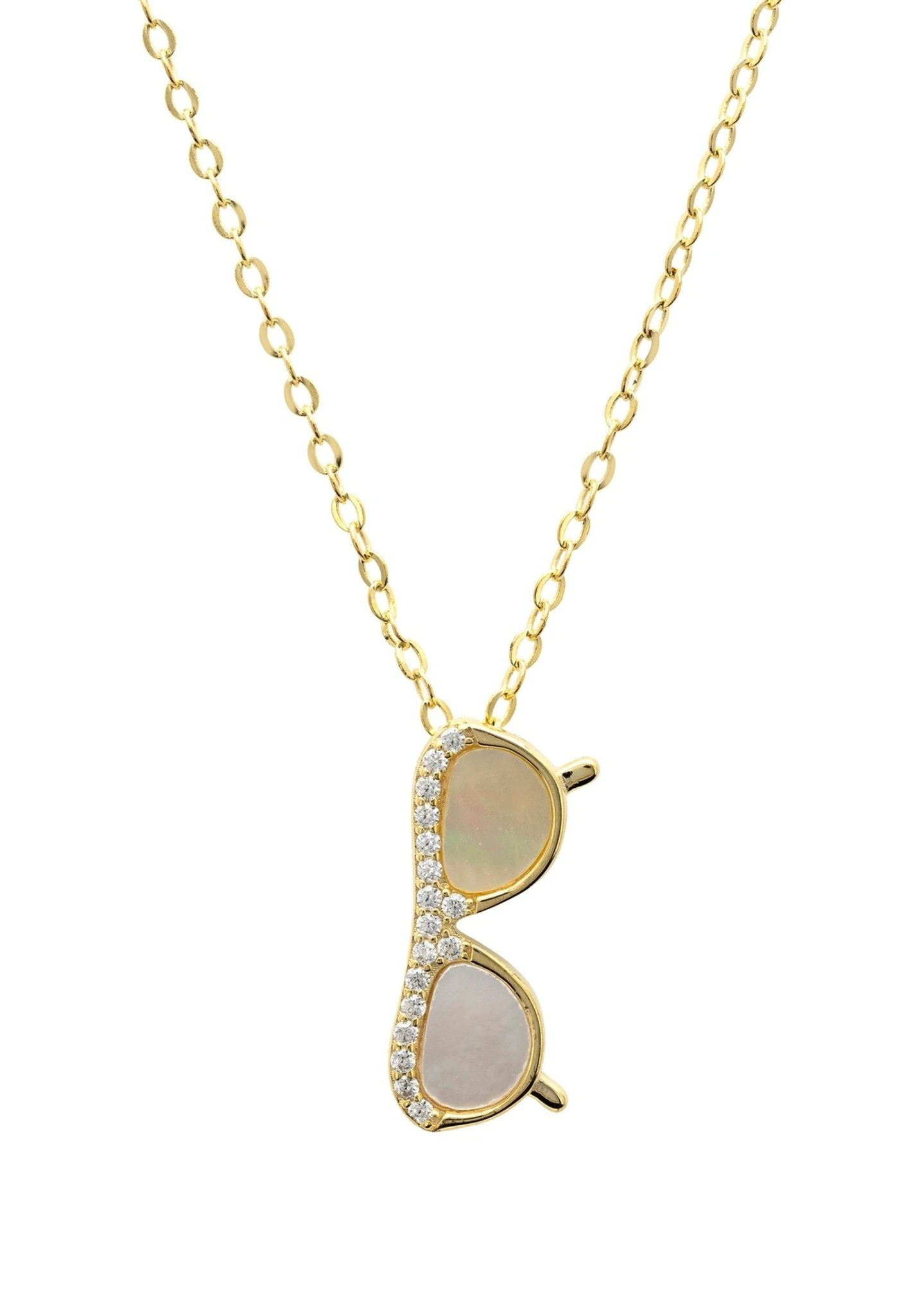 Latelita Sunglasses Mother Of Pearl Necklace Gold 1 Latelita Sunglasses Mother Of Pearl Necklace Gold
