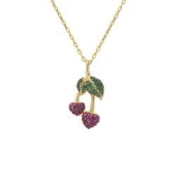 Latelita Sweet Cherry Necklace Gold