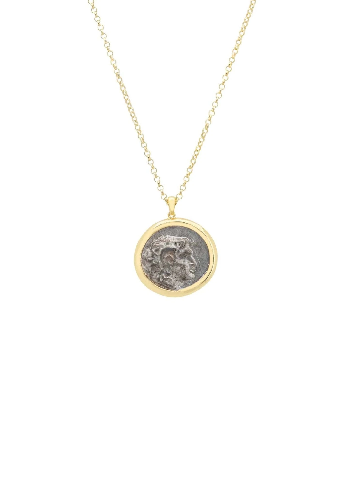 Latelita The Greek Coin Necklace Gold 1 Latelita The Greek Coin Necklace Gold