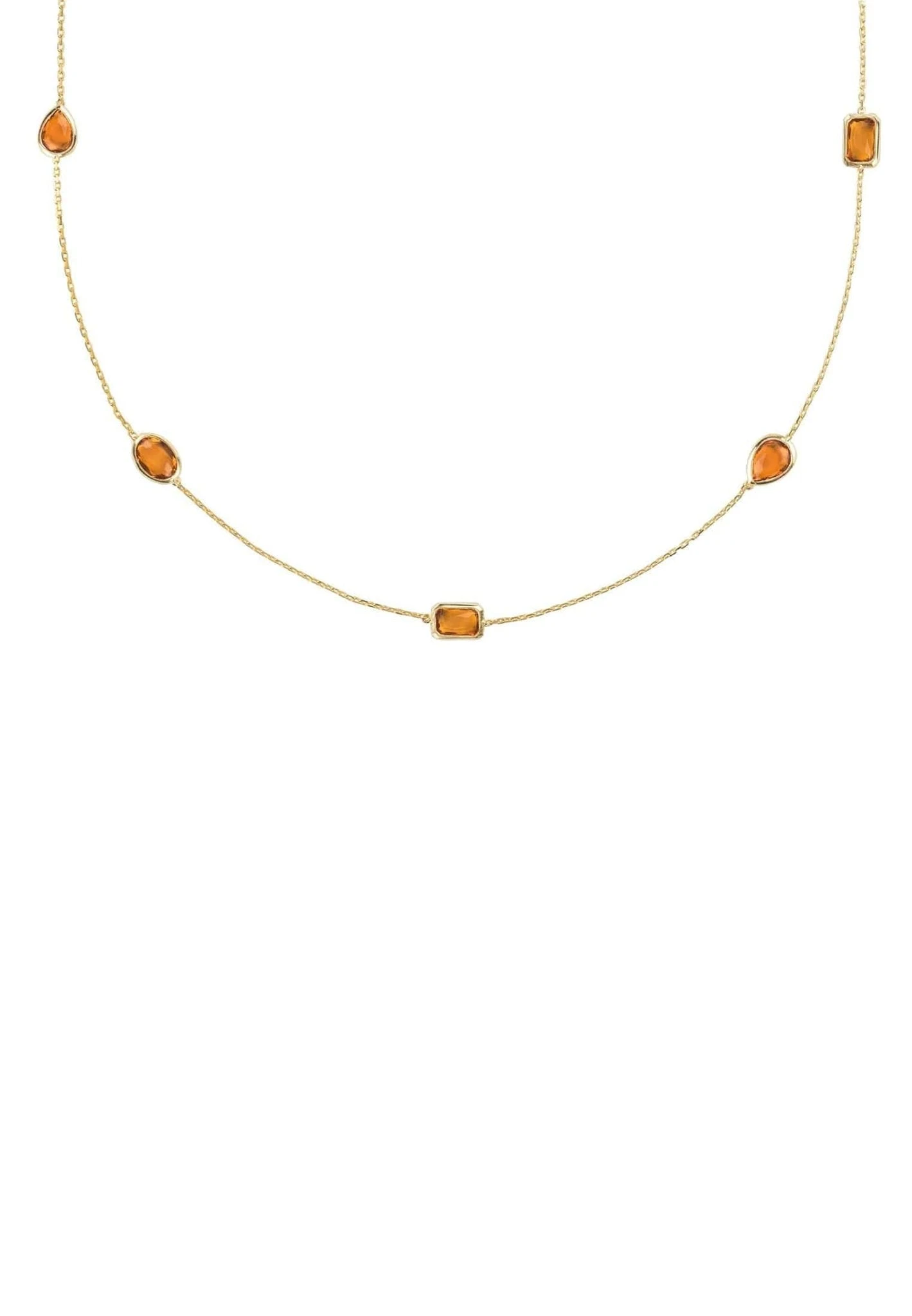 Latelita Venice 120Cm Long Chain Necklace Gold Citrine 3 Latelita Venice 120Cm Long Chain Necklace Gold Citrine - Image 3