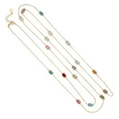 Latelita Venice Rainbow 120Cm Necklace Gold