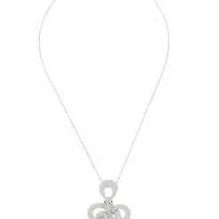 Latelita Viper Snake Pendant Necklace Silver White 6 Latelita Viper Snake Pendant Necklace Silver White -Cheap Gemiracle Store viper snake pendant necklace silver white 270421