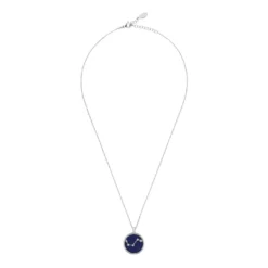 Latelita Zodiac Lapis Lazuli Gemstone Star Constellation Pendant Necklace Silver Aries -Cheap Gemiracle Store zodiac lapis lazuli gemstone star constellation pendant necklace silver aries 123218