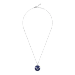Latelita Zodiac Lapis Lazuli Gemstone Star Constellation Pendant Necklace Silver Pisces -Cheap Gemiracle Store zodiac lapis lazuli gemstone star constellation pendant necklace silver pisces 169697