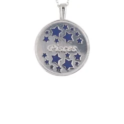 Latelita Zodiac Lapis Lazuli Gemstone Star Constellation Pendant Necklace Silver Pisces -Cheap Gemiracle Store zodiac lapis lazuli gemstone star constellation pendant necklace silver pisces 242712