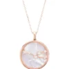 Latelita Zodiac Mother Of Pearl Gemstone Star Constellation Pendant Necklace Taurus