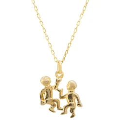 Latelita Zodiac Star Sign Necklace Gold Gemini