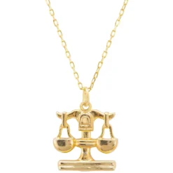 Latelita Zodiac Star Sign Necklace Gold Libra