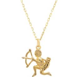 Latelita Zodiac Star Sign Necklace Gold Sagittarius