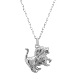 Latelita Zodiac Star Sign Necklace Silver Leo