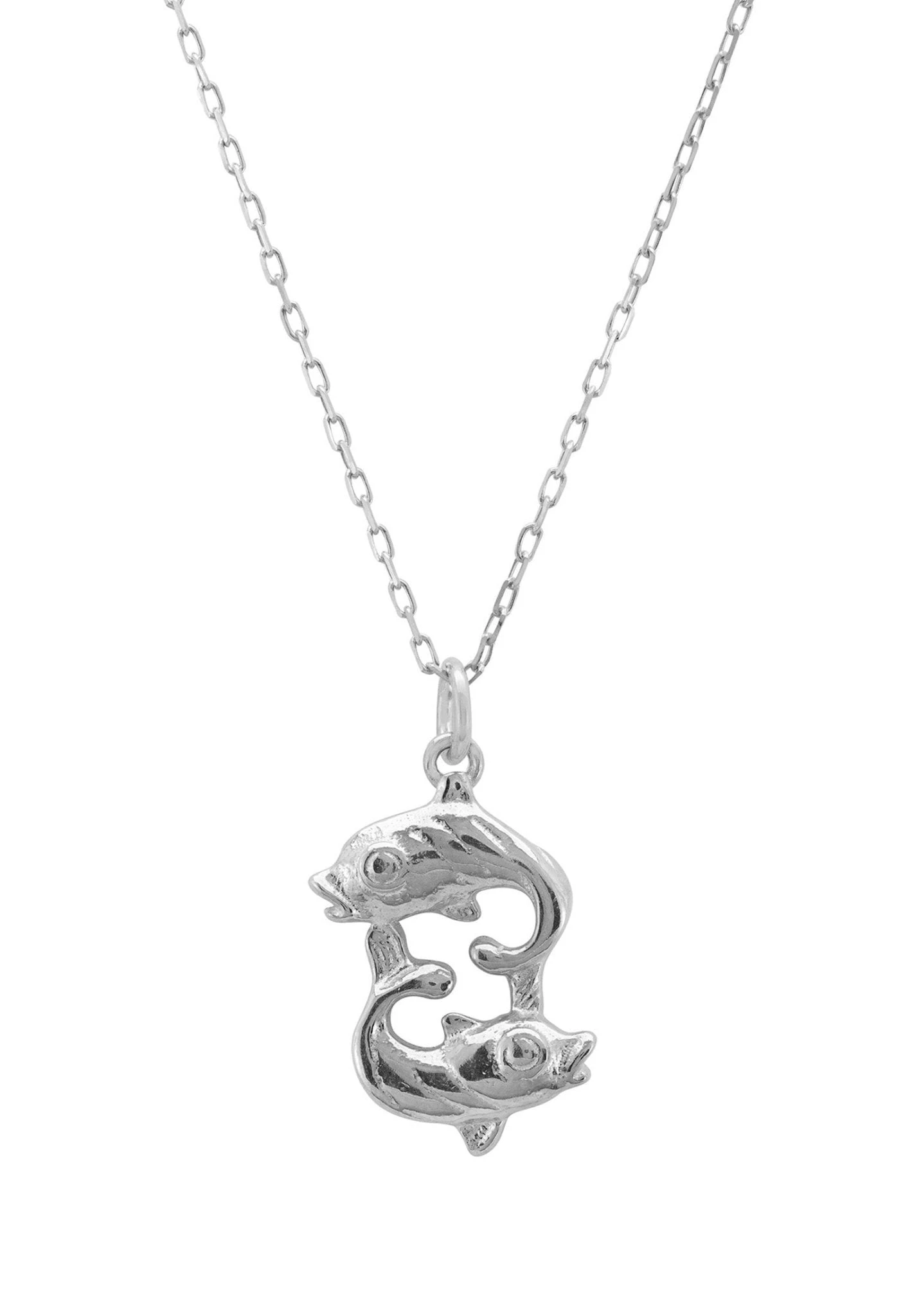 Latelita Zodiac Star Sign Necklace Silver Pisces