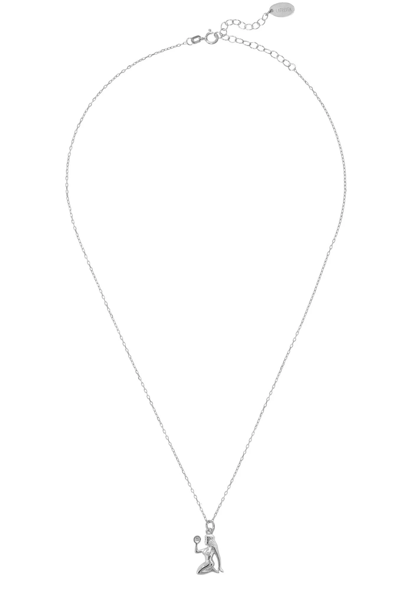 Latelita Zodiac Star Sign Necklace Silver Virgo 2 Latelita Zodiac Star Sign Necklace Silver Virgo - Image 2