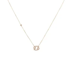 Latelita Zodiac Star Sign Pendant Necklace Rose Gold Cancer