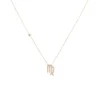Latelita Zodiac Star Sign Pendant Necklace Rose Gold Virgo
